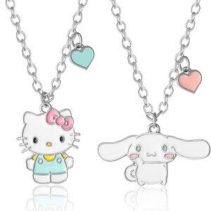 Sanrio Friends BFF Necklace Set Zinc 16 Inch Adjustable Gift for Women